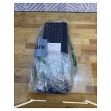 Wireless Keyboard with 7-Color RGB Backlit, Full-Size Computer Keyboard with Phone Tablet Holder, 2.4G Rechargeable Gaming Keyboard with Light Up Keys, Compatible with Mac, Windows (Black)