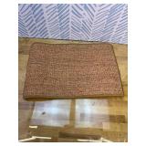 FUKUMARU Cat Scratcher Mat, 23.6 X 15.7 Inch Natural Sisal Cat Scratch Mats, Horizontal Cat Floor Scratching Pad Rug with Sticky Tapes, Protect Couch and Carpets