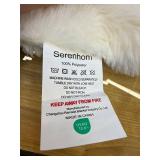 50x60 Inches Ultra-Soft Fuzzy Faux Fur Plush Throw Blanket - Thick, Warm Sherpa for Couch, Sofa, Bedroom, Camping - Decorative Blanket for Cozy Warmth, Bubble Ivory White