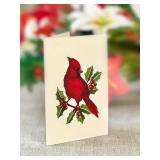 Freshcut Paper Pop Up Christmas Cards, Winter Joy, 12 Inch Life Sized Flower Bouquet 3D Popup Greeting Card, Christmas Cards, Holiday Card, Blank Notecard & Envelope