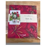 Freshcut Paper Pop Up Christmas Cards, Winter Joy, 12 Inch Life Sized Flower Bouquet 3D Popup Greeting Card, Christmas Cards, Holiday Card, Blank Notecard & Envelope