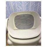 Retails for $180! Self Cleaning Litter Box,Open Top Automatic Litter Box with App Control for Multiple Cats, Safety Sensors Protection, Odor Control,Large Waste Bin, Cream White