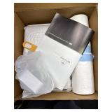 Retails for $180! Self Cleaning Litter Box,Open Top Automatic Litter Box with App Control for Multiple Cats, Safety Sensors Protection, Odor Control,Large Waste Bin, Cream White