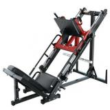 Retails for $800! RitFit Leg Press Hack Squat Machine, Professional Adjustable Leg Press Machine for Home Gym with Linear Bearing and Weight Storage Posts, Full Lower Body Workout, Red