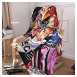 Anime Cartoon Blanket Ultra Soft Throw Blanket Lightweight Couch Sofa Blankets for Boys Girls Bedding Decoration50 x40-C