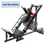 Retails for $800! RitFit Leg Press Hack Squat Machine, Professional Adjustable Leg Press Machine for Home Gym with Linear Bearing and Weight Storage Posts, Full Lower Body Workout, Red