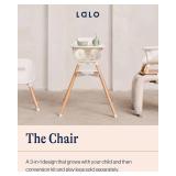 Retails for $225! Lalo The Chair Convertible 3-in-1 High Chair for Babies & Toddlers, Dishwasher Safe Tray, Adjustable Footrest, Grapefruit