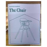 Retails for $225! Lalo The Chair Convertible 3-in-1 High Chair for Babies & Toddlers, Dishwasher Safe Tray, Adjustable Footrest, Grapefruit