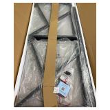 Retails for $150! HSH Minimalist PC Desk, Industrial Home Office Desk, Sturdy Wood and Metal Desk, Rustic Vintage Oak 55 Inch Work Study Writing Desks Computer Table for Living Room Bedroom