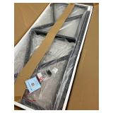 Retails for $150! HSH Minimalist PC Desk, Industrial Home Office Desk, Sturdy Wood and Metal Desk, Rustic Vintage Oak 55 Inch Work Study Writing Desks Computer Table for Living Room Bedroom