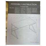 Retails for $150! HSH Minimalist PC Desk, Industrial Home Office Desk, Sturdy Wood and Metal Desk, Rustic Vintage Oak 55 Inch Work Study Writing Desks Computer Table for Living Room Bedroom