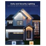 Retails for $350! Govee Permanent Outdoor Lights Pro, 100ft with 60 RGBIC LED Lights for Daily and Accent Lighting, 75 Scene Modes for Outdoor Decor, IP67 Waterproof, Works with Alexa, Google Assistan