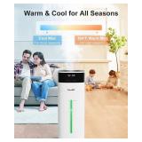 Retails for $211! Humidifier Large Room, 5.3Gal/20L Cool and Warm Mist Humidifiers for Home 3000 sq ft, Whole House Humidifiers with Diffuser&Extended Tube, Top Fill Humidifiers for Bedroom Baby Nurse