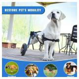 Retails for $400! Dog Wheelchair for Back Legs, Dog Wheelchair with All-Terrain Tires & Durable Bearings, Large Dog Wheelchair for Back Legs, 55.1-88.1 lbs (XL)