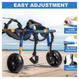 Retails for $400! Dog Wheelchair for Back Legs, Dog Wheelchair with All-Terrain Tires & Durable Bearings, Large Dog Wheelchair for Back Legs, 55.1-88.1 lbs (XL)