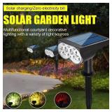NEW 4 PACK Solar Spotlights Outdoor Waterproof RGB  7LED