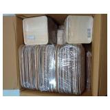 TIME TO GO ECO 100% Compostable Palm Leaf Dinnerware Set For 75 Guests - Retail: $80