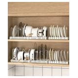 Adjustable Metal Dish Pan Rack Lid Holder Pot Lid Rack Dish Rack for Kitchen