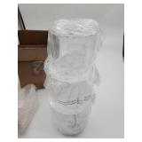 Clear plastic Food Display Cups Set Nesting