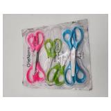 OneName Left Handed Kids Scissors 6 Pack