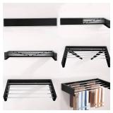 NEW Laundry Drying Rack, Wall Mounted, Collapsible Clothes Drying Rack 31.5in Flush