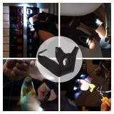 USB Rechargeable LED Flashlight Gloves IP65 Rated for Camping Fishing Car Repair