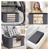 NEW 3 PACK Double Zippered Large Storage Bags for Bedding, Clothes, Clear Window & Handles