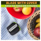 Finger Peeler for Potatoes Carrots Finger Grip Palm Double-Sided Blade