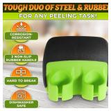 Finger Peeler for Potatoes Carrots Finger Grip Palm Double-Sided Blade