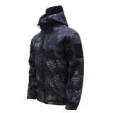 XL Python Black Womens Outdoor Tactical Jacket  Waterproof Fleece Jacket Hoody Softshell - Retail: $80