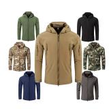 Large Tan Womens Outdoor Tactical Jacket  Waterproof Fleece Jacket Hoody Softshell - Retail: $80