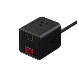 Cube Power Strip With Surge Protector 3 Outlets With USB C Charging 6ft cord