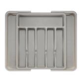 NEW Silverware Drawer Organizer, Expandable Utensil Tray BPA Free GRAY