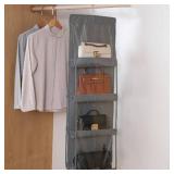 8 Pocket Hanging Purse Organizer for Closet, Bag Organizer Storage GRAY