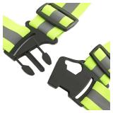 Adjustable Reflective Belt Running Bicycle Safety Vest Running Vest GREEN