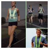 Adjustable Reflective Belt Running Bicycle Safety Vest Running Vest GREEN