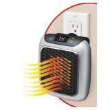NEW Wall Plug Heater Wall Mounted Indoor Home Office Newly Electric Wall Heating Fan 800W WITH REMOTE