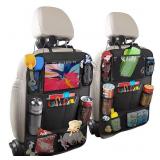 NEW 2 Pack Functional Car Seat Organizer Storage Bags With Touch Screen
