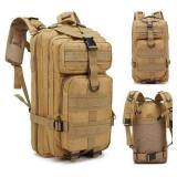 NEW Tactical Backpack 3 Day Assault Pack Molle Bag Rucksack 30L Thick Material TAN
