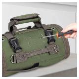 Hardware Tool Roll Bag Electrician Car Hanging Storage Tool Box Bag - BLACK