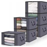 NEW 3 PACK Double Zippered Large Storage Bags for Bedding, Clothes, Clear Window & Handles