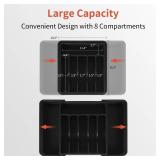 NEW Silverware Drawer Organizer, Expandable Utensil Tray BPA Free WHITE