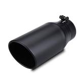 390327- LCGP Exhaust Tip 3.5\" Inlet 5\" Outlet 12\" Long Bolt on Design Stainless Steel