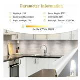 2-167731-DiCUNO G4 LED Bulb Dimmable, 12V, JC Bi-Pin Base Light Bulbs 2W, Daylight White