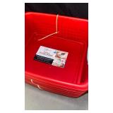 New Set of 6 Red Storage Baskets with Handles