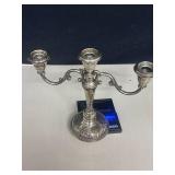 Wallace Sterling Silver Three-Arm Candelabra weight is in grams