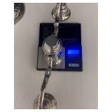 Wallace Sterling Silver Three-Arm Candelabra weight is in grams
