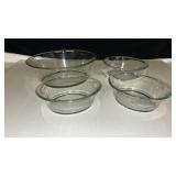 Pyrex Clear Glass Mixing Bowl Set