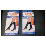 2 pairs Copper Care Compression Socks