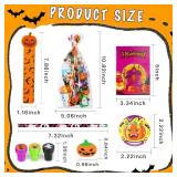 168 PCS Halloween Party Favors for Kids 24 Pack Halloween Stationery Set for Boys Girls Party Supplies School Classroom Prizes, Bluk Halloween Toys for Trick or Treat Gifts Goodie Bag Fillers